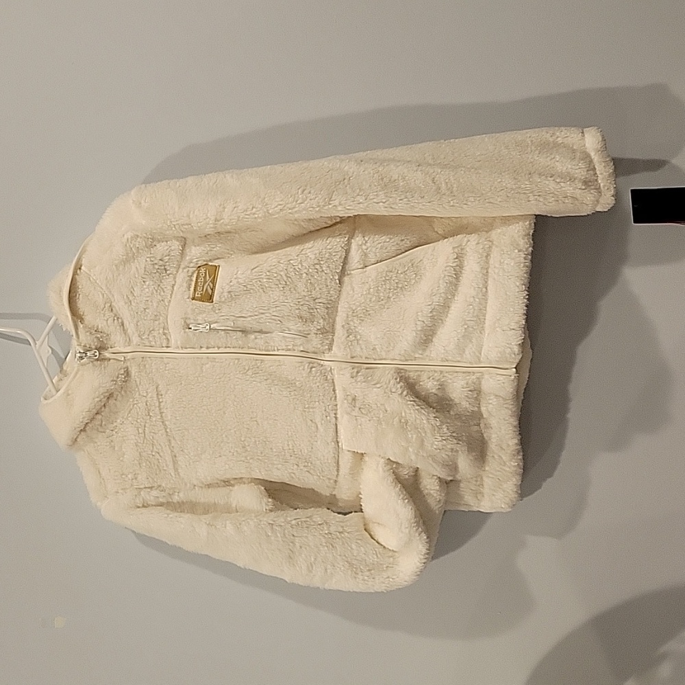 Brand New Medium White Fuzzy Sweatshirt